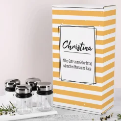 WMF Gewürzstreuer 4er Set in persönlicher Geschenkverpackung