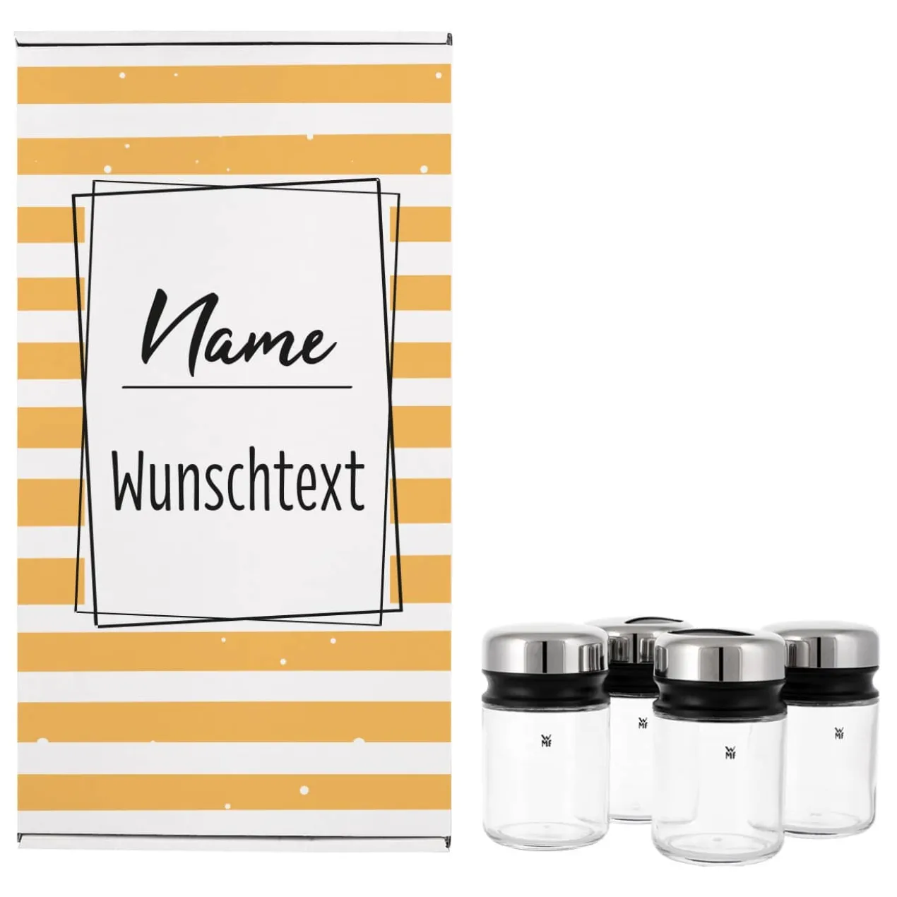 WMF Gewürzstreuer 4er Set in persönlicher Geschenkverpackung
