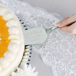 WMF Kuchenbesteck Set zur Hochzeit graviert mit Tauben und Namen