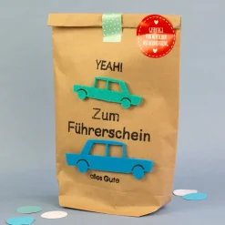 Wundertüte zum Führerschein - kleine handgefertigte Überraschung für Fahranfänger