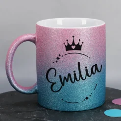 Wundervolles Geschenkset mit Glitzertasse, Beautycase, Duftkerze & mehr - für Frauen