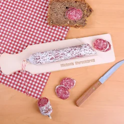 Wurstschneidebrett mit Gravur des Namens