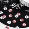 XL Konfetti mit Name zum 70. Geburtstag