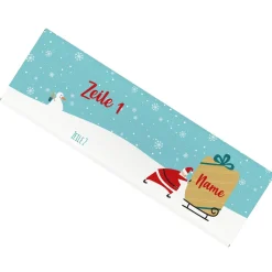 XL Schokolade mit Weihnachtsmann, Name und Wunschtext