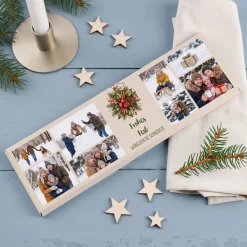 XL Schokolade zu Weihnachten mit Fotos und Wunschtext personalisiert | Süßes Weihnachtsgeschenk