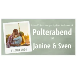 XXL Banner - für den Polterabend mit Foto