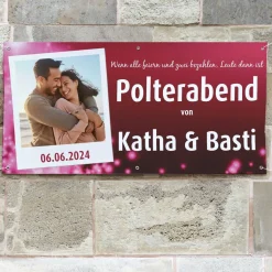 XXL Banner - für den Polterabend mit Foto