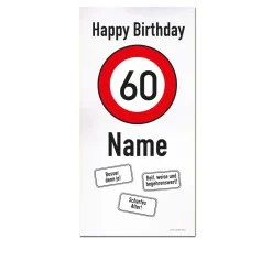 XXL-Banner zum 60. Geburtstag im Hochformat