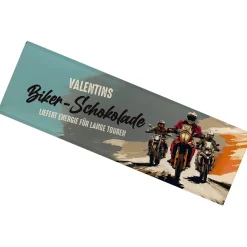 XXL Biker Schokolade personalisiert mit Name und Wunschtext | Geschenk für Motorradfahrer 300g