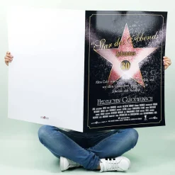 XXL Geburtstagskarte Walk of Fame mit Glückwünschen für den Star des Abends