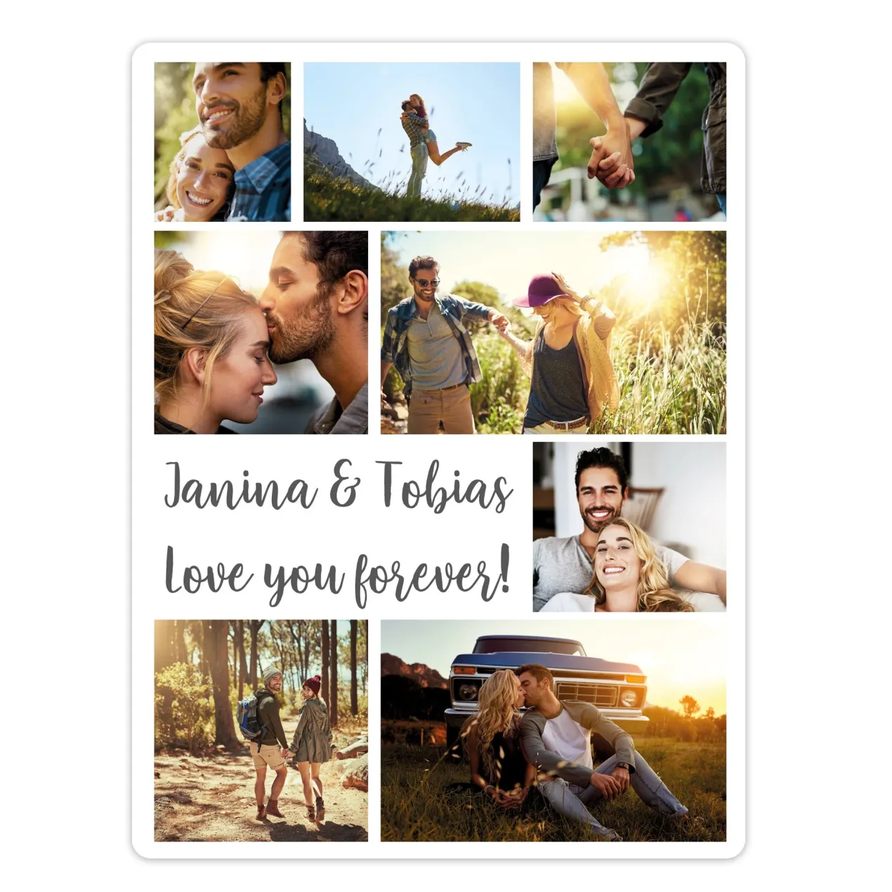 XXL Kuscheldecke personalisiert mit 8 Fotos & Text | Sherpadecke | Geschenk für Familie & Freunde