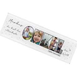 XXL Schokolade personalisierbar mit 5 Fotos | Geschenk für den besten Onkel | 300 g