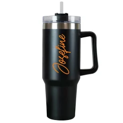 XXL Thermobecher personalisierbar mit Name | Auswahl Schriftfarbe | Thermo Cup 1,2 Liter