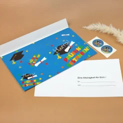 XXL Umschlag - Prüfung bestanden | Geld-Geschenk zum Schulabschluss, Abitur, Studienabschluss