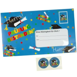 XXL Umschlag - Prüfung bestanden | Geld-Geschenk zum Schulabschluss, Abitur, Studienabschluss