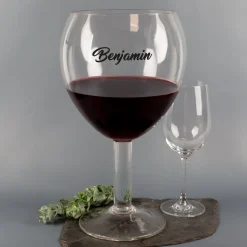 XXXL Weinglas 3L mit Name personalisiert | Riesiges Weinglas als witziges Geschenk & Dekoidee