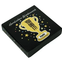 YOU DID IT - Geldgeschenk mit Goldprägung zu Abi, Schulabschluss & mehr