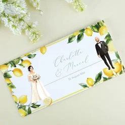 Ziehkarte mit Brautpaar - Hochzeitseinladung - viele Varianten auswählbar
