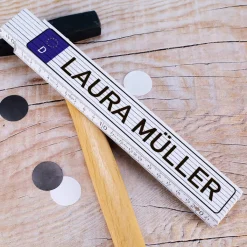 Zollstock Nummernschild mit Wunschname