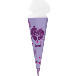 Zuckertüte mit magischem Schmetterlings-Motiv und Name