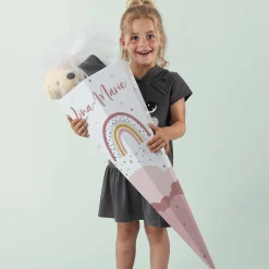 Zuckertüte mit Regenbogenmotiv für Mädchen