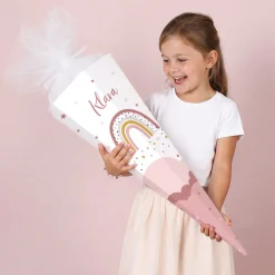 Zuckertüte mit Regenbogenmotiv für Mädchen