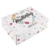 Zum Muttertag - Geschenkverpackung mit Blumenherz Motiv und Wunschtext